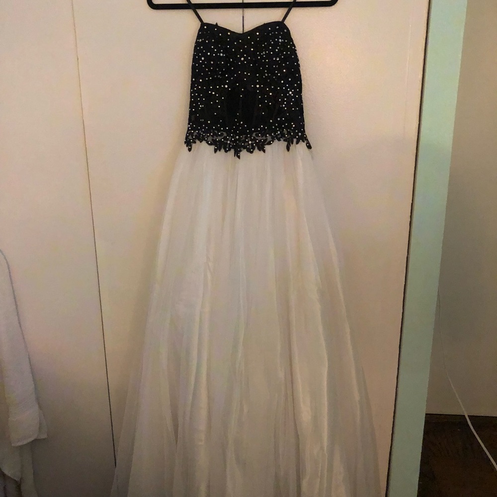 Black and White Prom Dress